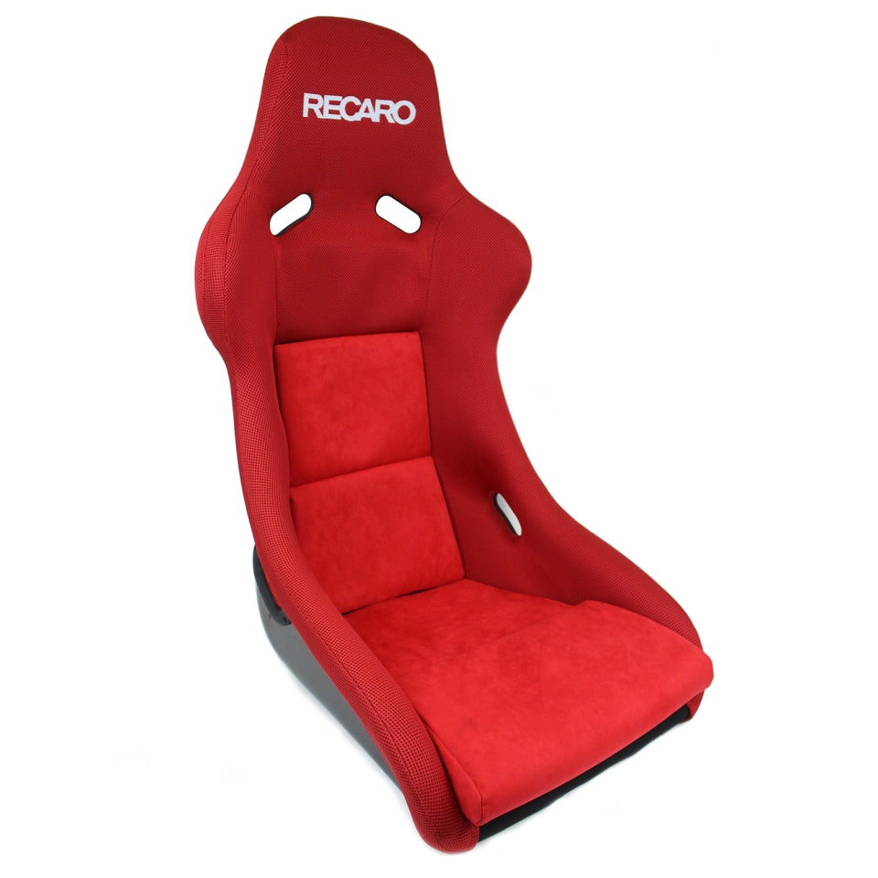 Recaro Pole Position - Jersey Red Bolster / Suede Red Insert / Silver Logo