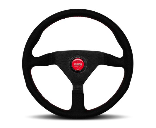 Momo Montecarlo Alcantara Red Steering Wheel 320 mm