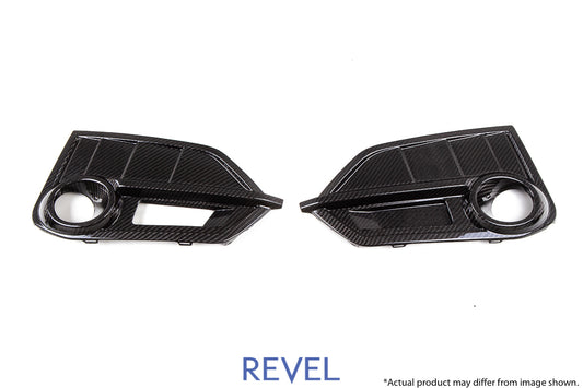 Revel GT Dry Carbon Front Fog Light Covers (Left & Right) Honda Civic Type-R