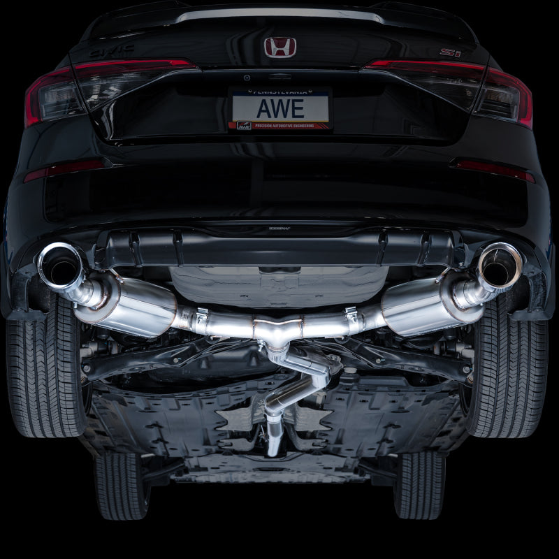 AWE Tuning Touring Edition Catback Exhaust - Chrome Tips 2022+ Honda Civic / 2023+ Acura Integra A-Spec