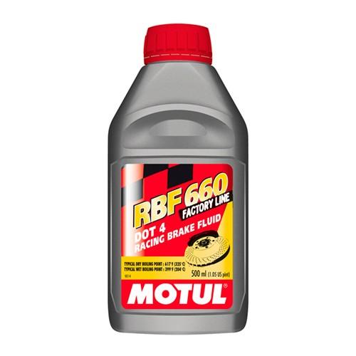 Motul 1/2L Brake Fluid RBF 660 - Racing DOT 4 (Case of 12 Units)