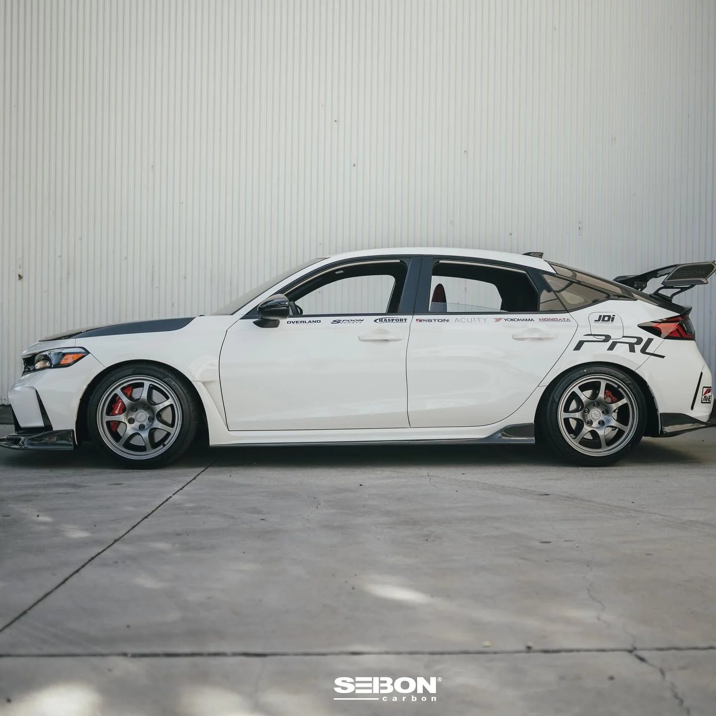 SEIBON CARBON FIBER MB STYLE SIDE SKIRTS 2023+ HONDA CIVIC TYPE R FL5