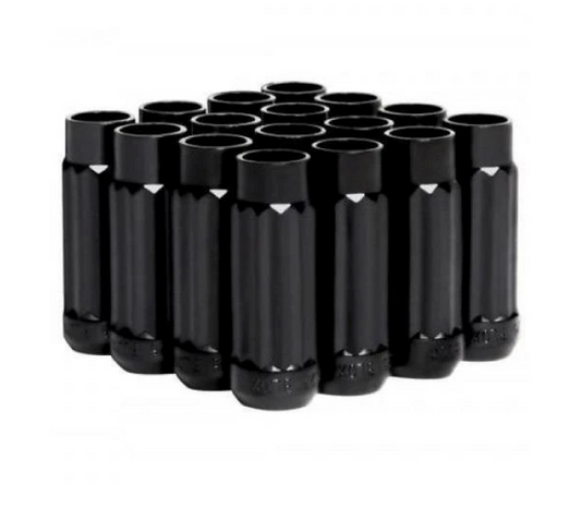 BLOX Racing Tuner Lug Nuts 12x1.5- Black Steel - Set of 16