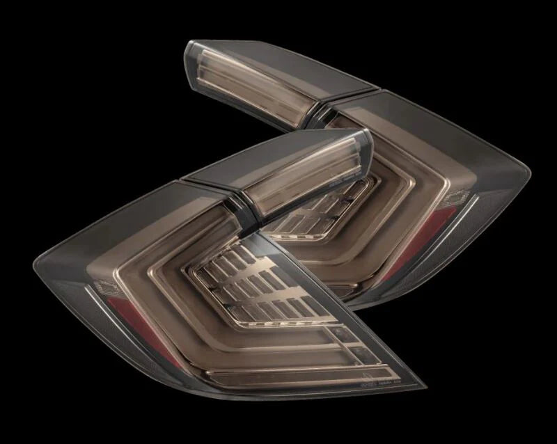 AlphaRex Nova-Series LED Tail Lights (Pair) - Clear Smoke 2016-2021 Honda Civic
