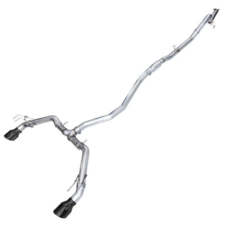 AWE Tuning Track Edition Catback Exhaust - Dual Diamond Black Tips 2022+ Honda Civic / 2023+ Acura Integra A-Spec