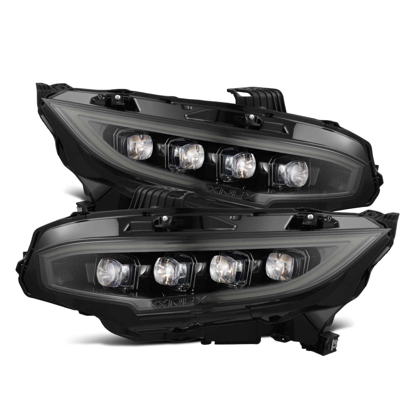 ALPHAREX NOVA-SERIES LED PROJECTOR HEADLIGHTS ALPHA-BLACK 2017-2021 Honda Civic
