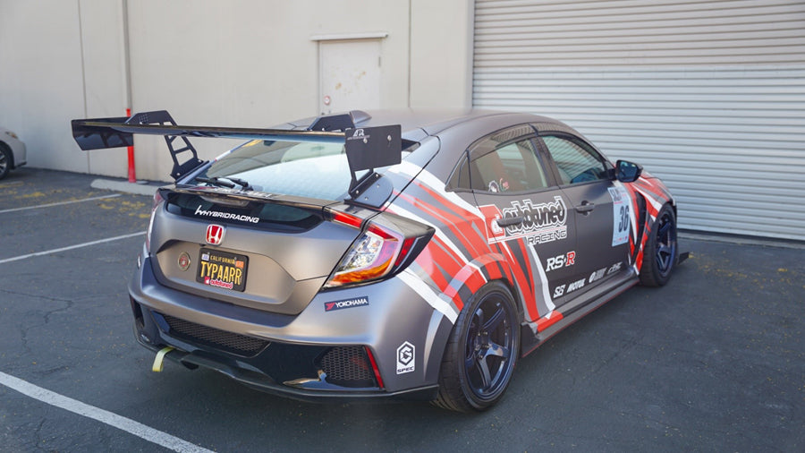 APR Performance Carbon Fiber GT-250 67 inch Adjustable Wing (Swan Neck) - 2017-2021 Honda Civic Type R FK8