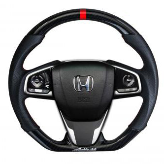 Buddy Club Racing Spec Steering Wheel (Carbon) - Honda Civic 16-21 / Civic Type R FK8 17-21