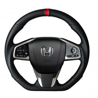 Buddy Club Racing Spec Steering Wheel (Leather) - Honda Civic 16-21 / Civic Type R FK8 17-21