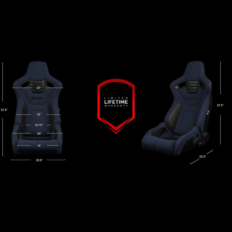 Braum Racing Elite-R Series Sport Seats (Pair)