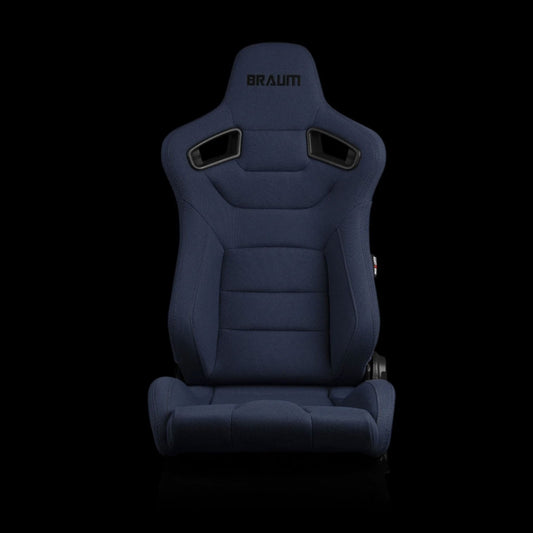 Braum Racing Elite Series Seats (Pair) - Blue Cloth (Black Stitching)