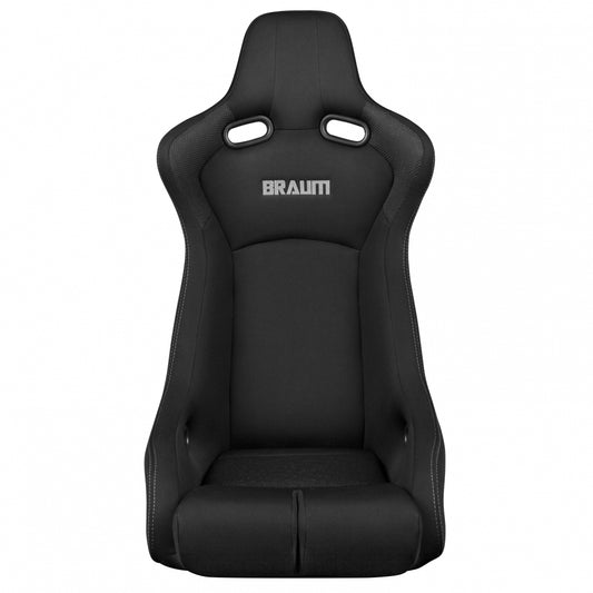 Braum Racing Venom-R Series Fixed Back Bucket Seat (Single) - Black Cloth / Carbon Fiber