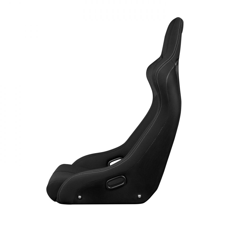 Braum Racing Venom-R Series Fixed Back Bucket Seat (Single) - Black Cloth / Carbon Fiber