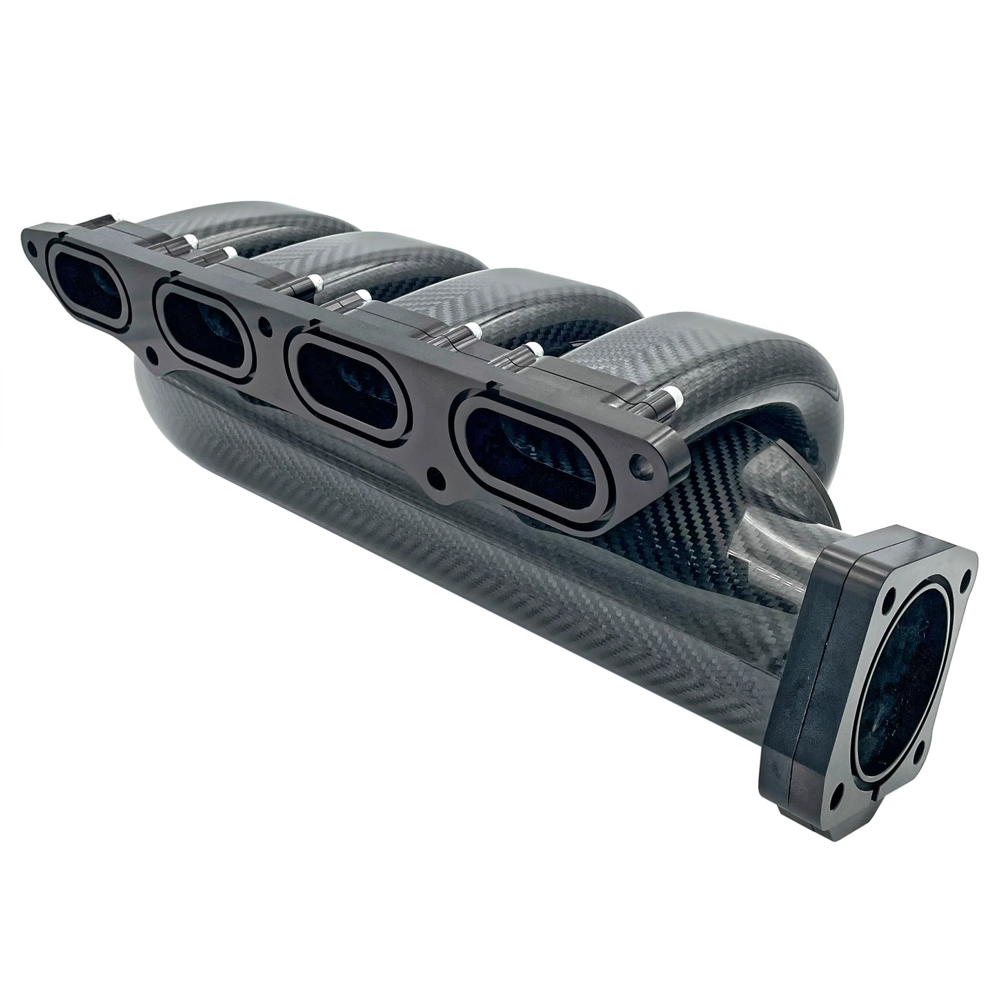 PRACWORKS CARBON FIBER INTAKE MANIFOLD BLACK ANODIZED - 2017-2021 CIVIC TYPE-R FK8 / 2023+ FL5 // 2023+ INTEGRA TYPE S