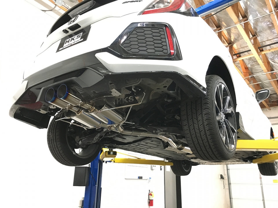 HKS Legamax Premium Exhaust 2016-2021 Honda Civic Hatchback Sport