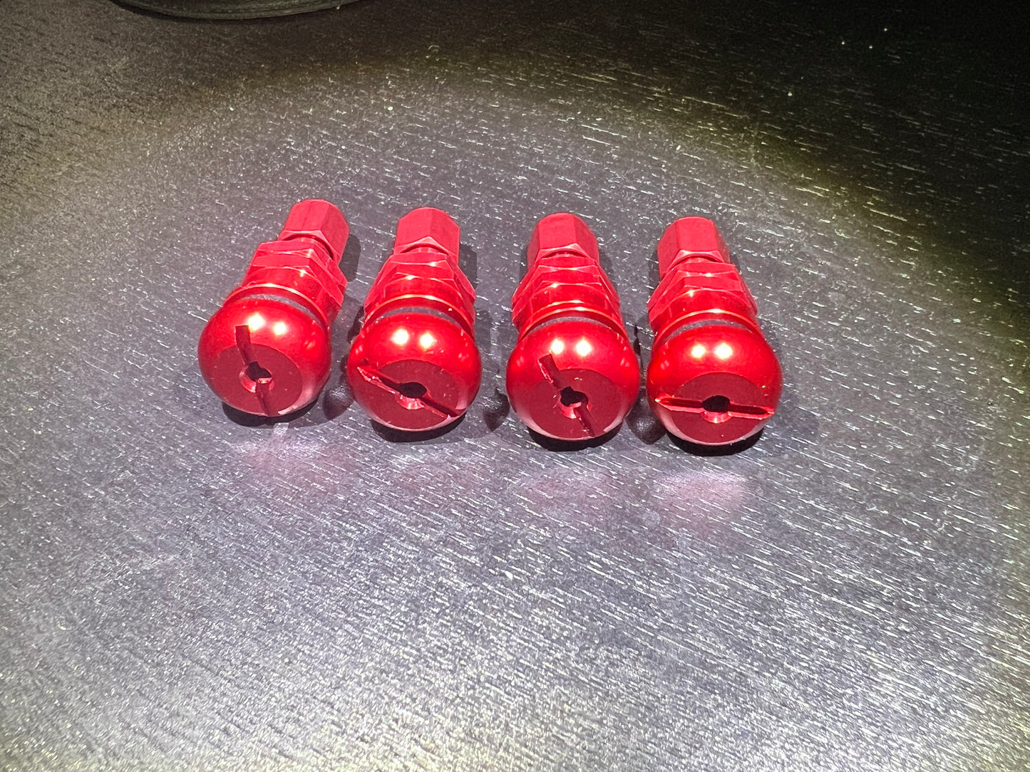 Rays Engineering Valve Stem (Set of Four) - Red