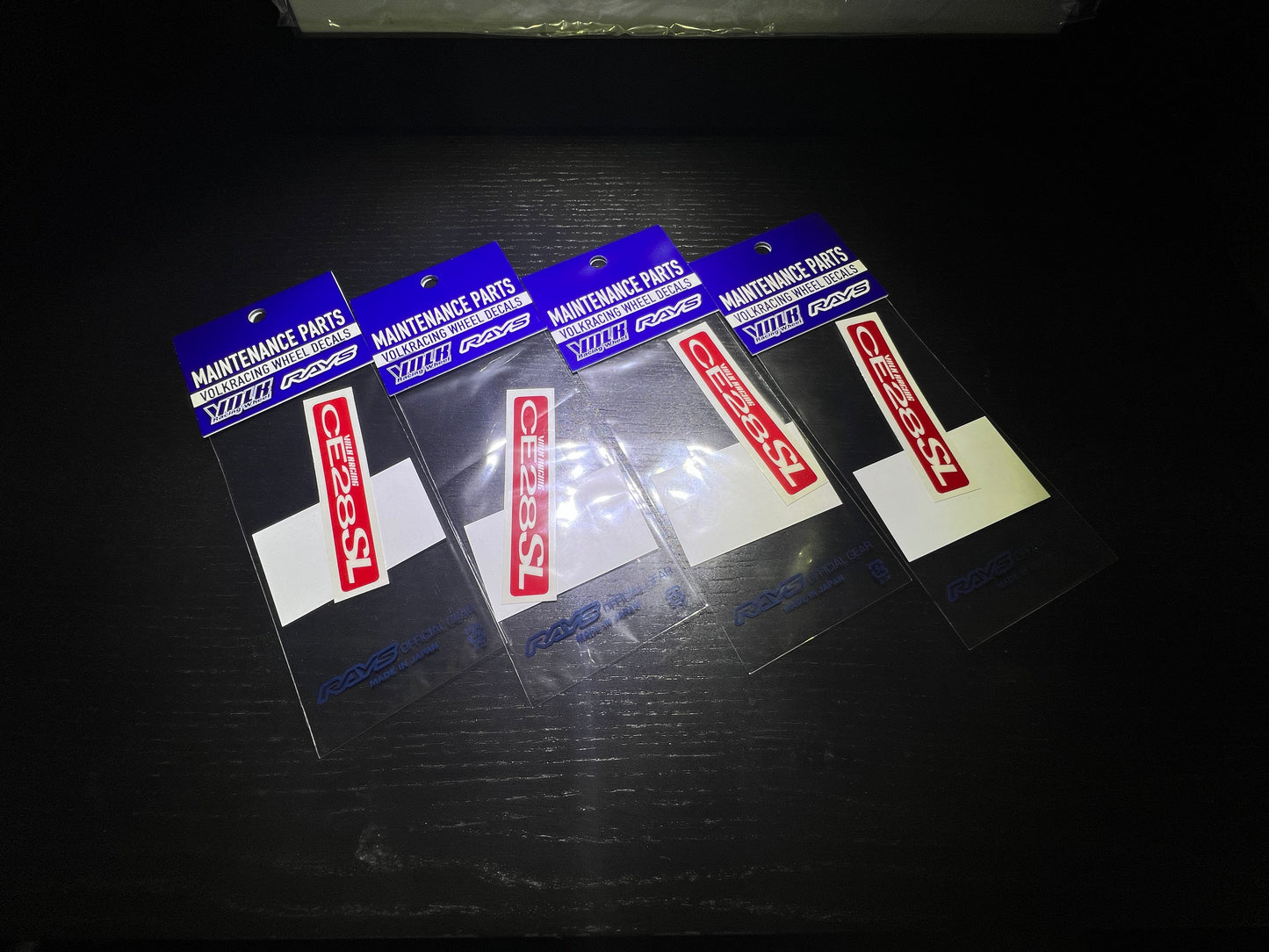 Volk Racing CE28SL 17/18" Rim Sticker (4 Piece / Red)