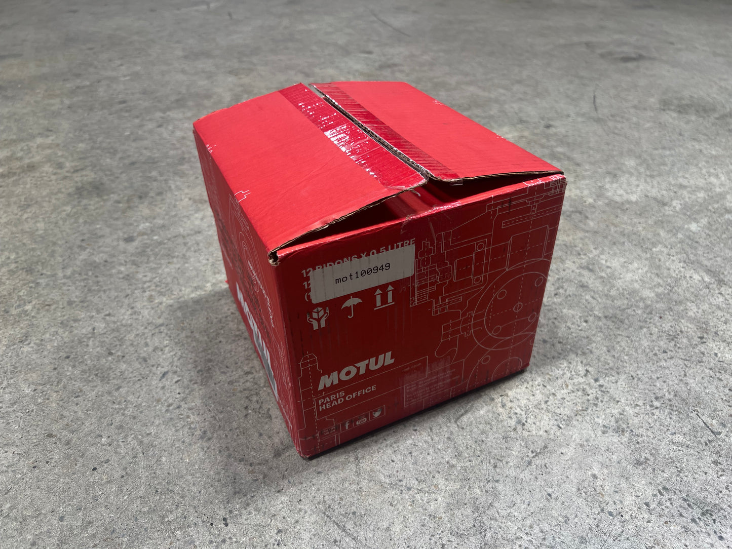 Motul 1/2L Brake Fluid RBF 600 - Racing DOT 4 (Case of 12 Units)