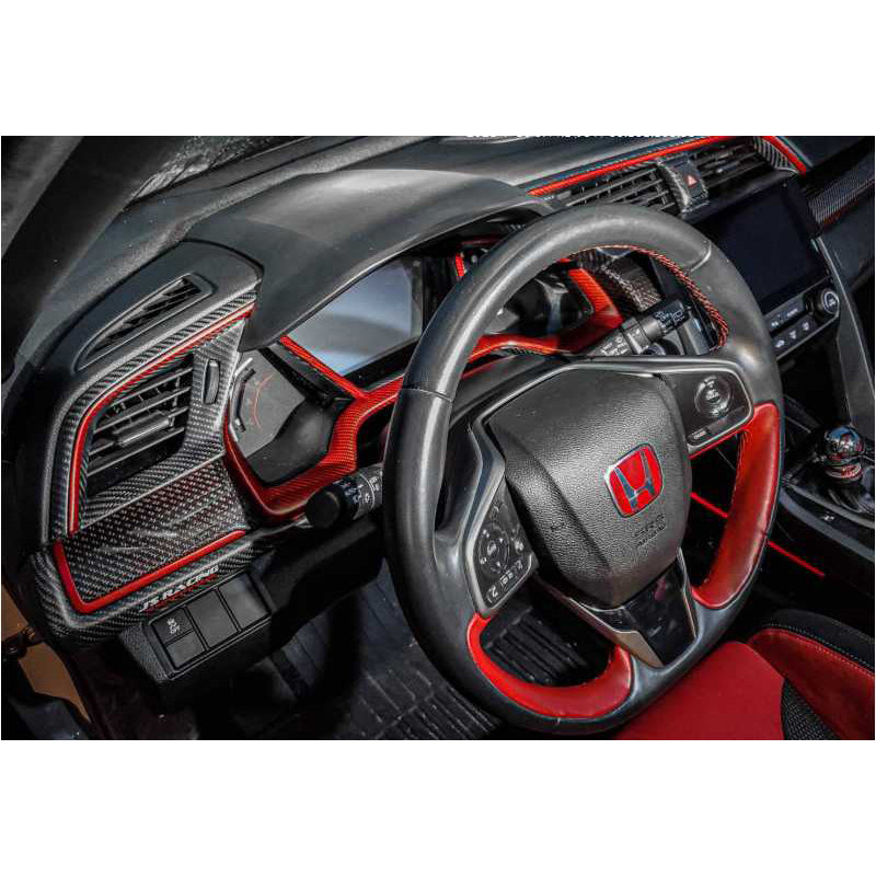 J's Racing Carbon Meter Panel 2017-2021 Honda Civic Type R