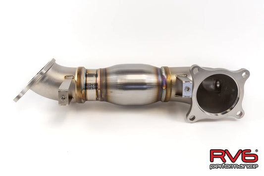 RV6 High Temp Catted Downpipe for 2017+ Honda Civic Type-R FK8/FL5 / 2023+ Integra Type S DE5