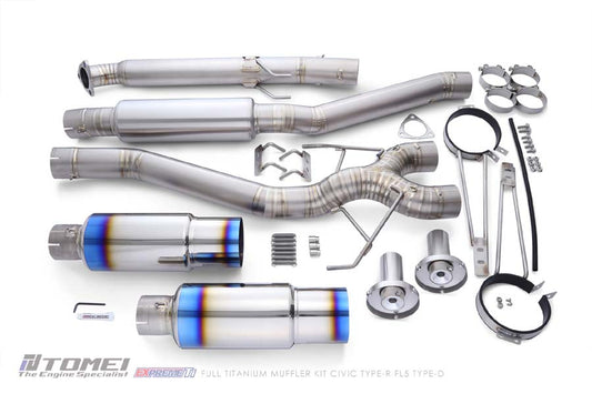 Tomei Full Titanium Expreme Ti Exhaust (Type D / Dual Muffler) - 2023+ Honda Civic Type R FL5