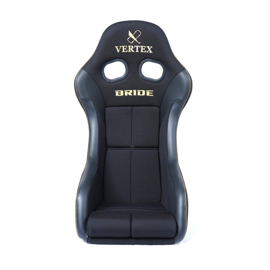 Vertex x Bride Zeta IV Seat - Black with Gold Stitching