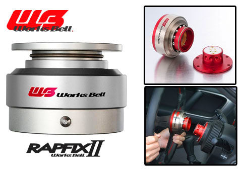 Works Bell Rapfix Steering Wheel Quick Release - Silver