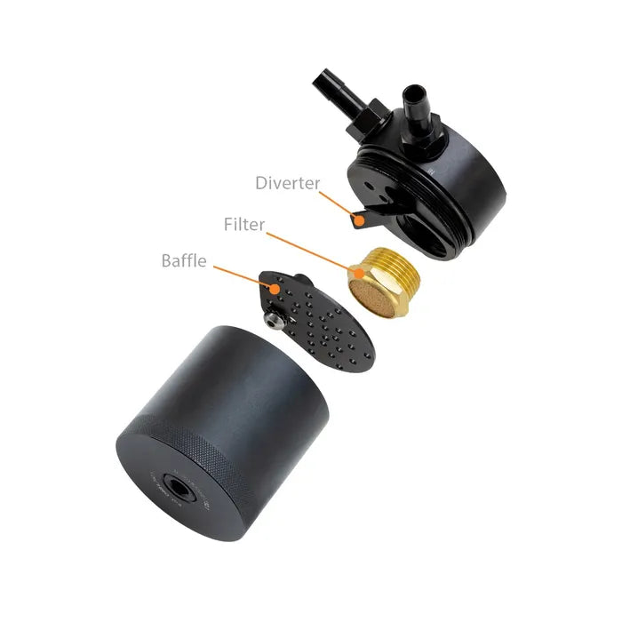 Mishimoto Baffled Oil Catch Can (Black) - Honda Civic Si / Fk7