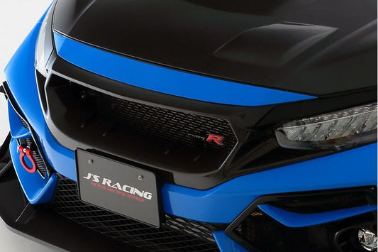 J's Racing's Front Sport Grill (Carbon) 2017-2021 Honda Civic Type R