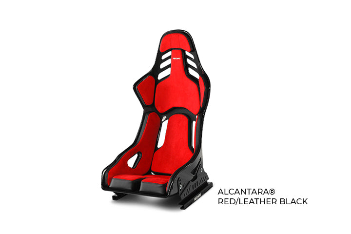 Recaro Podium CFK (CF/Kevlar) FIA/ABE Large - Alcantara Red/Leather Blk