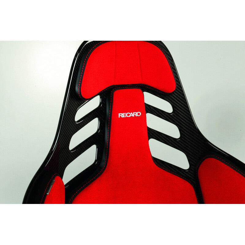 Recaro Podium CFK (CF/Kevlar) FIA/ABE Large - Alcantara Red/Leather Blk