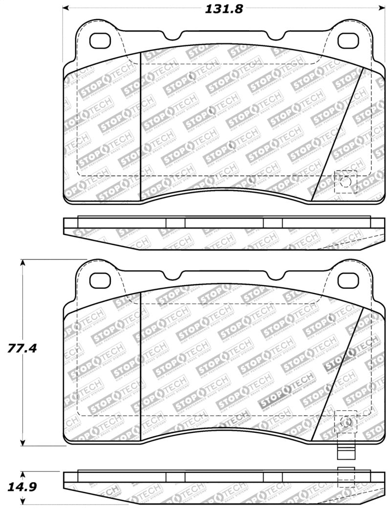 StopTech Performance Front Brake Pads