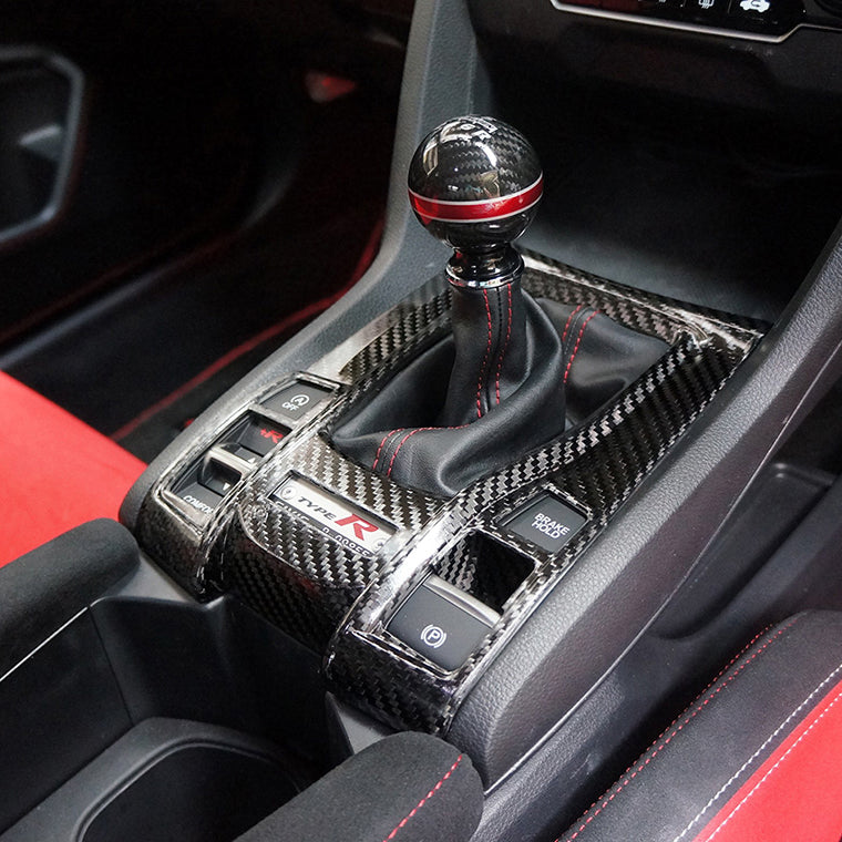 Revel GT Dry Carbon Shifter Panel Cover - Honda Civic Type R FK8 17-21