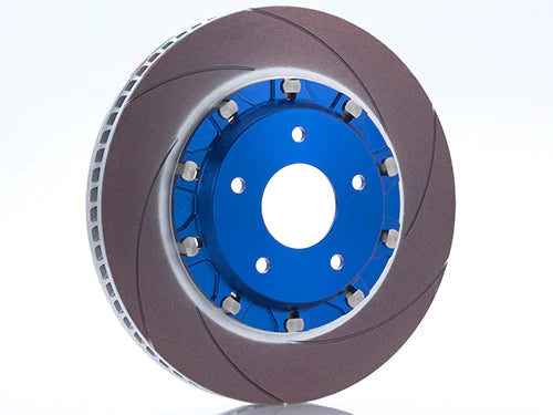 ENDLESS MONO6 SPORTS TA BRAKE CALIPER KIT FRONT W/ CURVING SLIT ROTORS- CIVIC TYPE-R FK8 / FL5 /DE5
