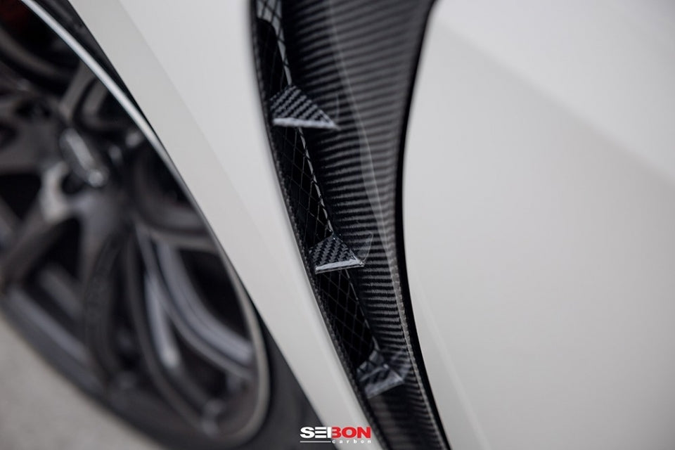 Seibon Carbon Fiber Fender Vents 2017-2021 Honda Civic Type R FK8