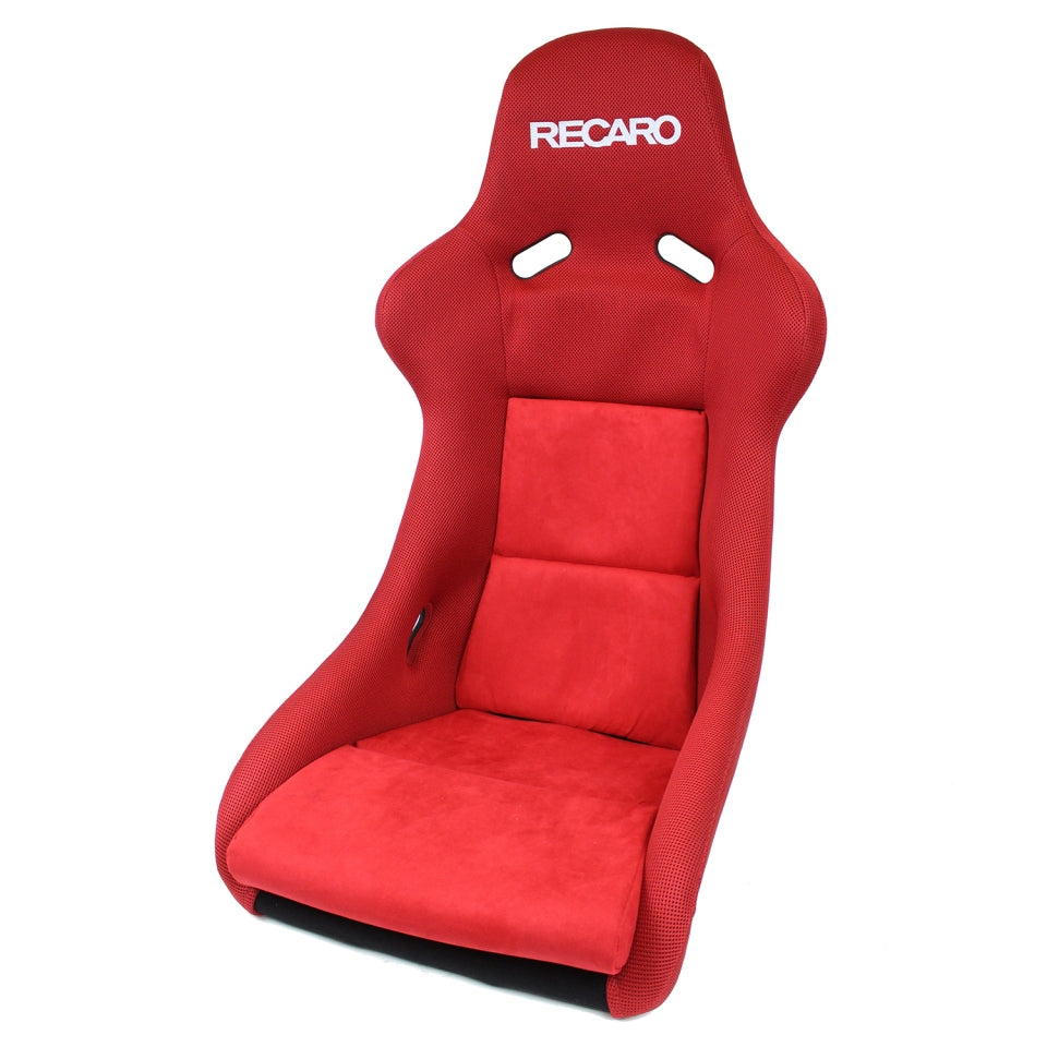 Recaro Pole Position - Jersey Red Bolster / Suede Red Insert / Silver Logo