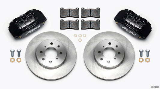 Wilwood DPHA Front Caliper & Rotor Kit Black w/ 262mm OE Rotor 1992-2000 Honda Civic / 1990-2001 Acura Integra