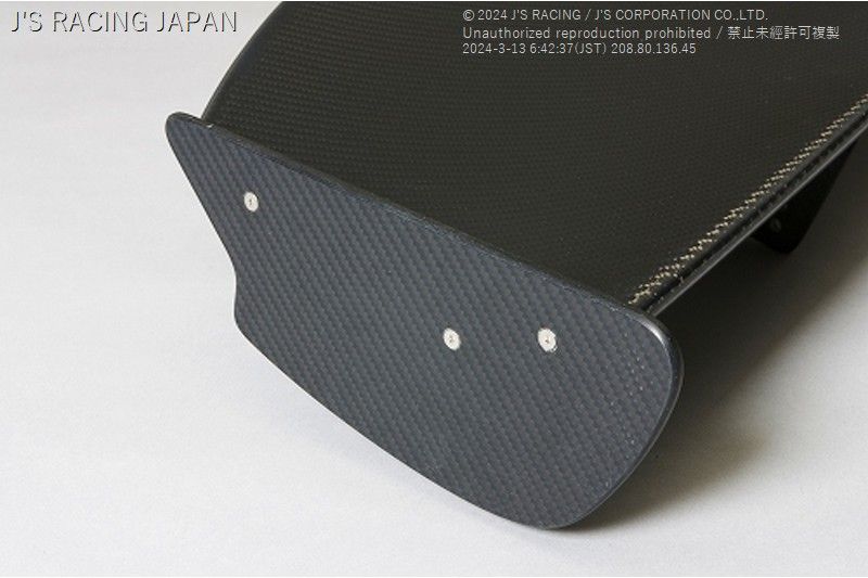 J's Racing's 3D GT Wing Wet Carbon 1600M 2017-2021 Honda Civic Type R