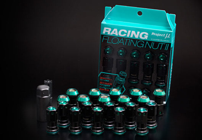 Project Mu Racing Floating Lug Nut II M12 x 1.25 - Black