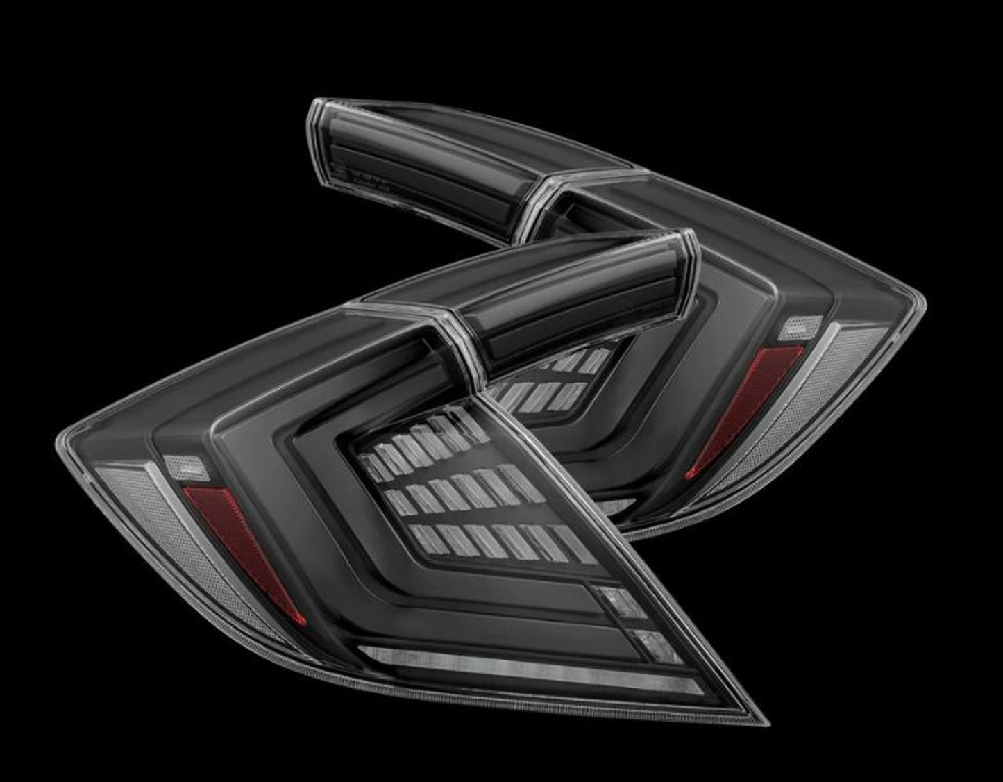 Nova-Series LED Tail Lights (Pair) - Alpha Black 2016-2021 Honda Civic