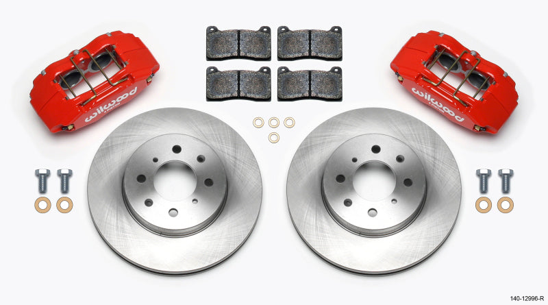 Wilwood DPHA Front Caliper & Rotor Kit Red w/ 262mm OE Rotor 1992-2000 Honda Civic / 1990-2001 Acura Integra