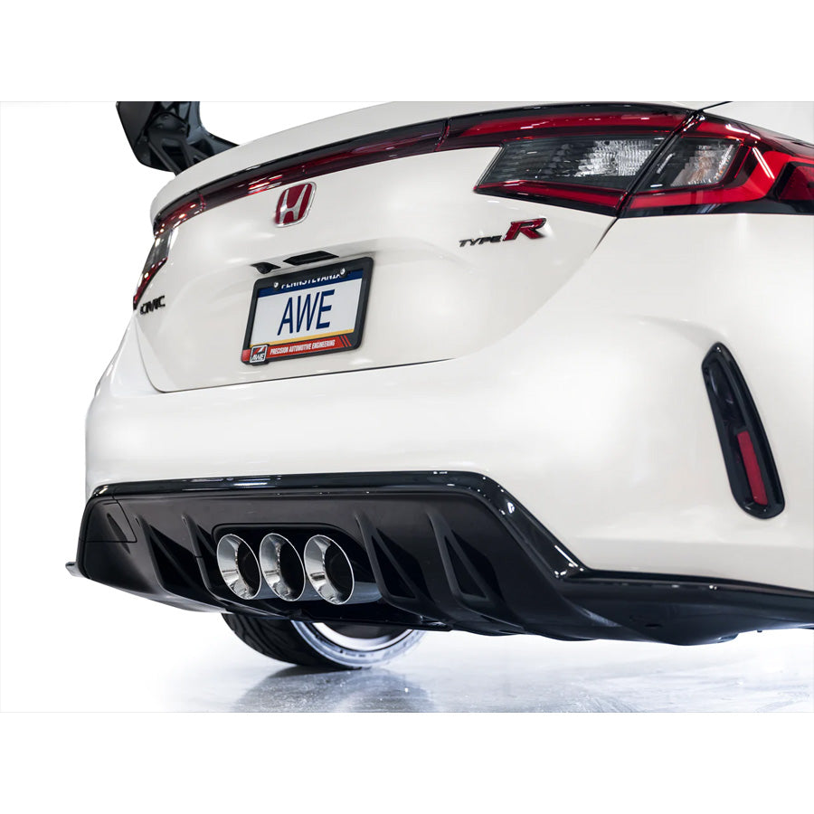 AWE Tuning 2023 Honda Civic Type R FL5 Track Edition Exhaust w/ Triple Chrome Silver Tips