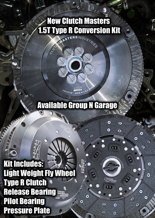 CLUTCH MASTERS 1.5T TYPE R CLUTCH CONVERSION KIT 2017-2025 HONDA CIVIC SI / 2016-2025 Honda Civic 1.5T