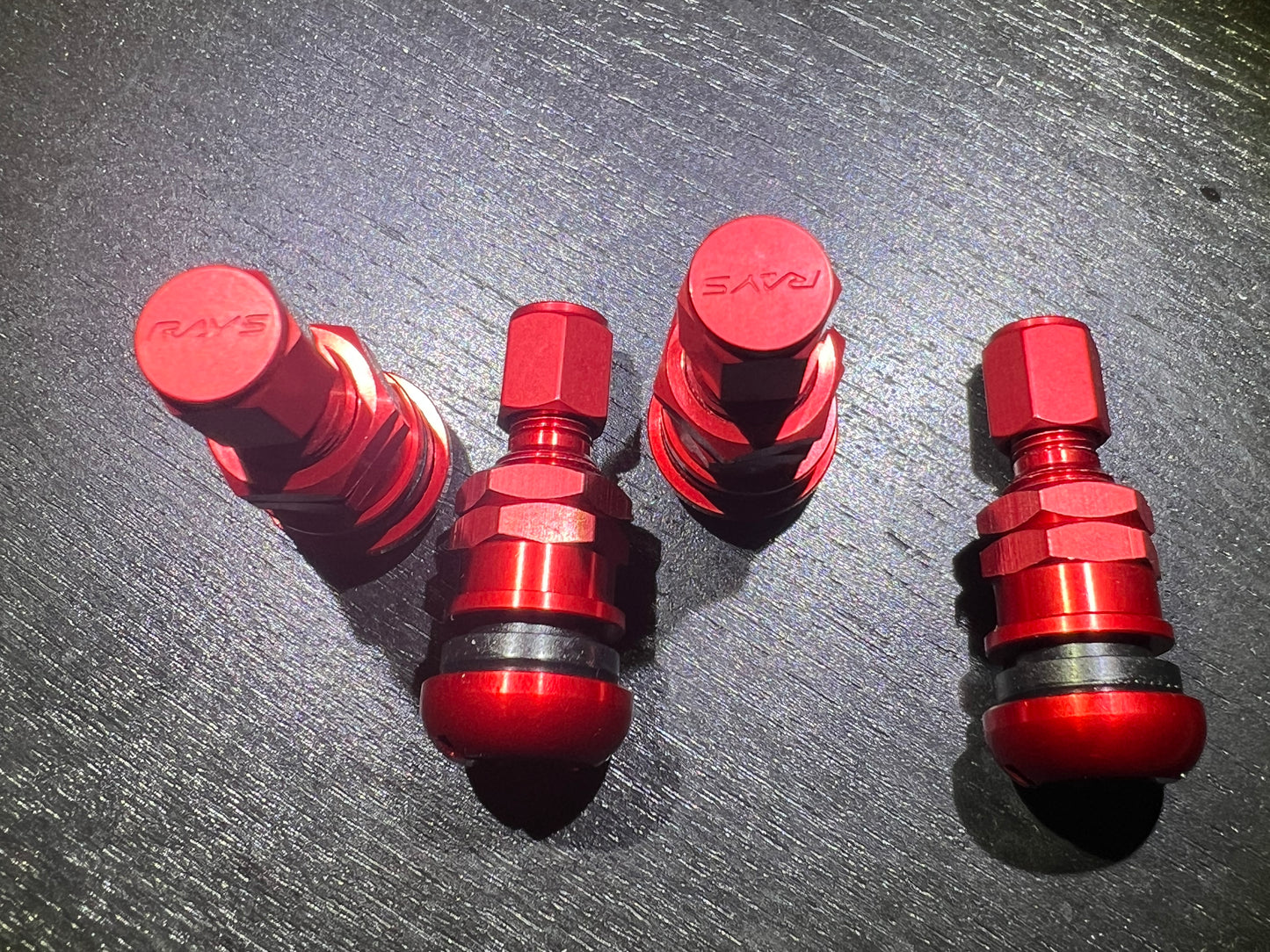 Rays Engineering Valve Stem (Set of Four) - Red