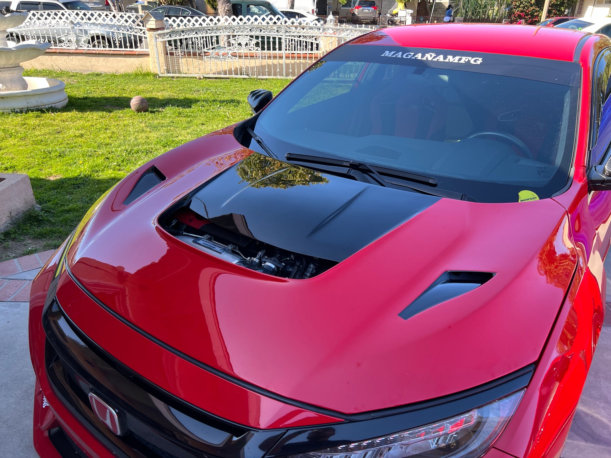 VARIS ARISING I FRP VENTED COOLING HOOD Honda Civic Type R FK8 17-21 ...