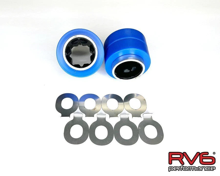 RV6 CivicX Solid Front Compliance Mount Bushings and Shims V2 2017+ Honda Civic Type-R FK8