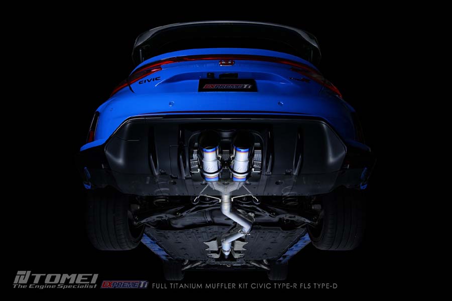 Tomei Full Titanium Expreme Ti Exhaust (Type D / Dual Muffler) - 2023+ Honda Civic Type R FL5