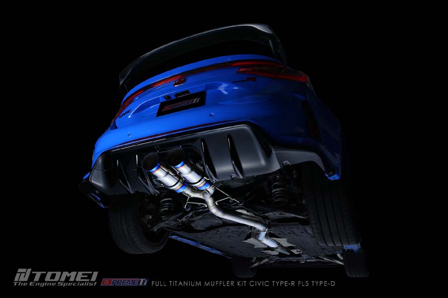 Tomei Full Titanium Expreme Ti Exhaust (Type D / Dual Muffler) - 2023+ Honda Civic Type R FL5