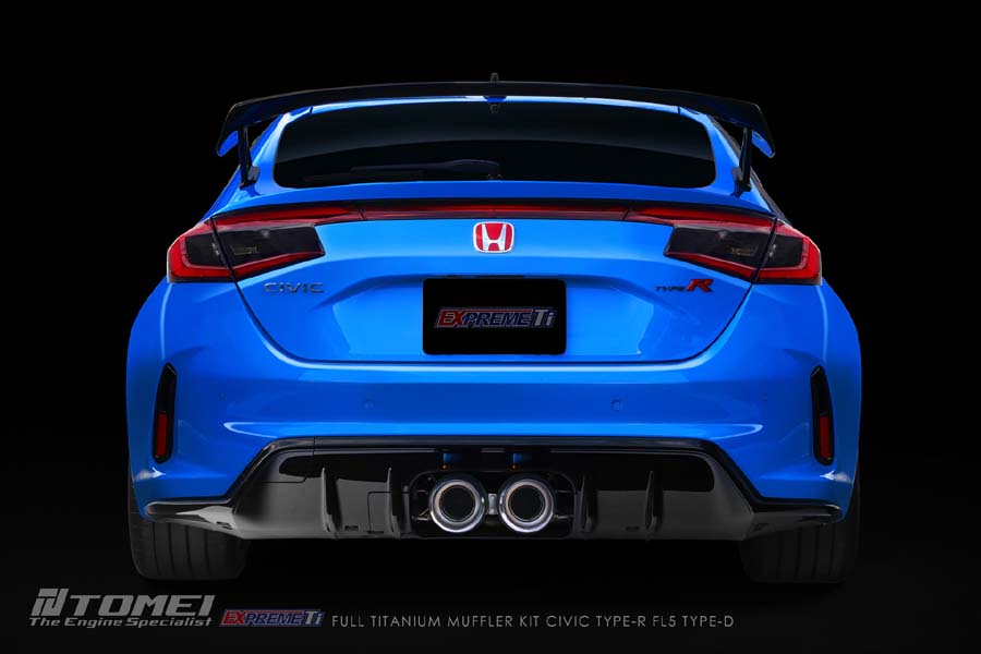 Tomei Full Titanium Expreme Ti Exhaust (Type D / Dual Muffler) - 2023+ Honda Civic Type R FL5