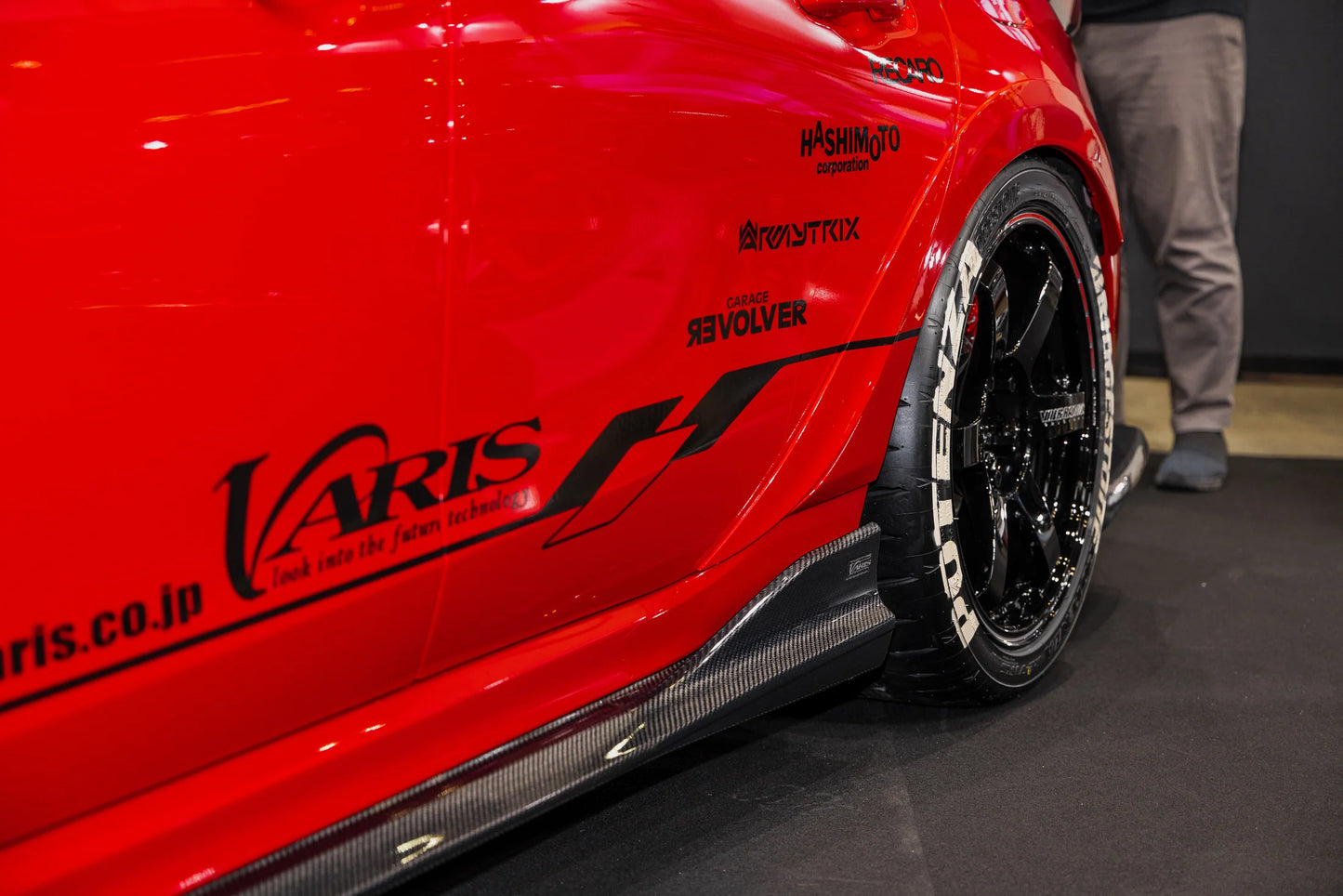 Varis ARISING-1 EVO Rear Fender Trim Set, FRP 2023+ Honda Civic Type R FL5